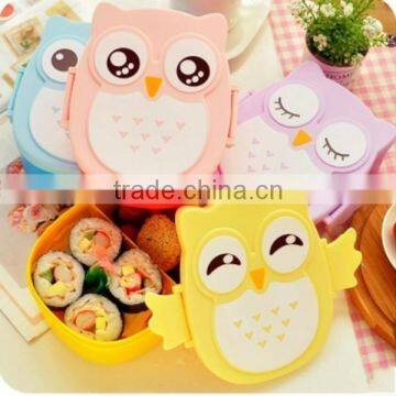 New Kawai/Cute Lunch Box/Bento/Plastic/Animal/Orange/green MADE IN CHINA,hot New Product for 2015,CUSTOM Plastic Lunch Box photo-3
