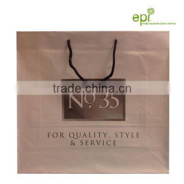 Hot Fashion Cotton Rope Handle Plastic Carrier Bag photo-4