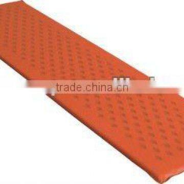 Orange waterproof ground camping inflatable mat