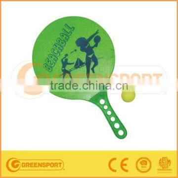 Green Paddle Beach Ball Racket Set for Kid Playing