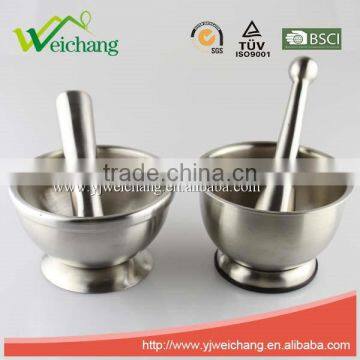WCJ524 Premium Food Safety Stainless Steel Kitchen Tools MORTAR PESTLE SET photo-4