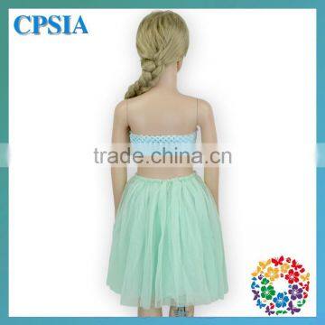 2015 Hot Sale Cheap Fresh Green Plums 3 Layers Tutu Skirts For Girls Little Girls Boutique Dresses photo-5