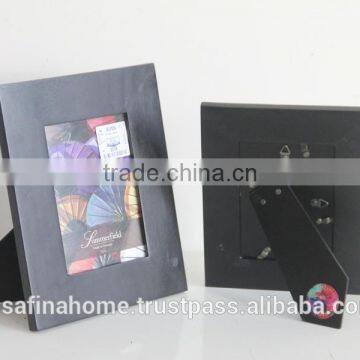 Rectangle black wooden photo frame