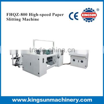 Automatic High speed surface rewind type tipping paper slitting machine