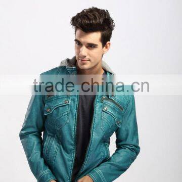 2015 New Style Fashion Pakistan Leather Jackets For Men photo-3