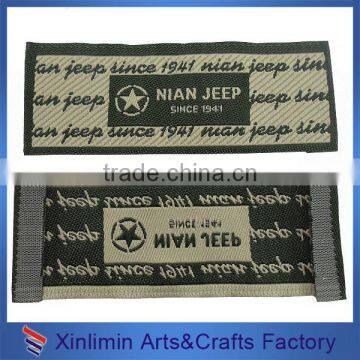 Custom design custom jeans woven label