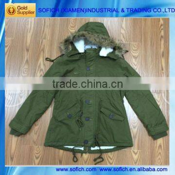 Hot Sale Winter Women Washed Long Down Jacket Clean Warm Cotton photo-3
