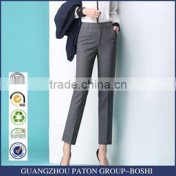 Casual Business Suit Pants Nine Pants Dress Show Small Occupation All-match Smoke Tube Small Straight Legged Trousers Custom