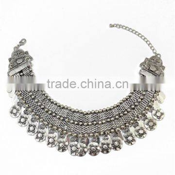 Fashion Vintage Boho Women's Short Necklace Choker Necklace Charm Clavicle Chain Jewelry Silver