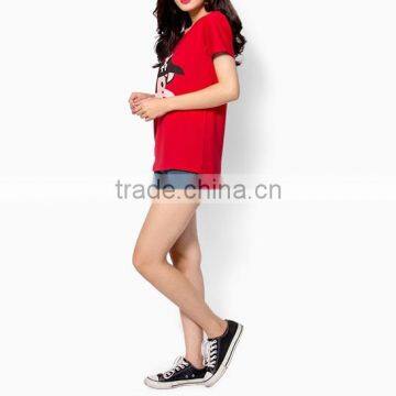 Customize Printing of Women's t- Shirt, Printing t Shirt for Young Lady photo-4
