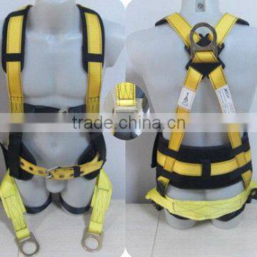 A full body falling protection two points safety harness