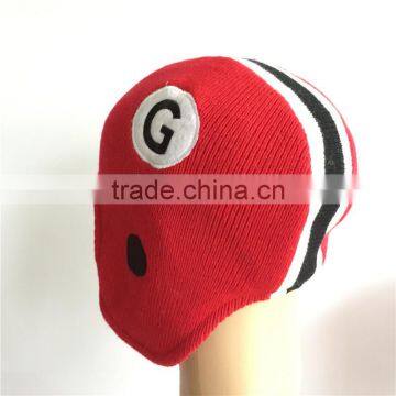 Winter Football Knitted Beanie Hat Maker Factory photo-6