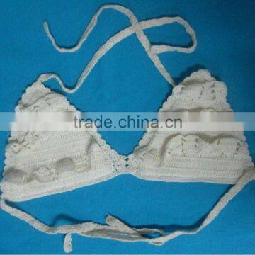 machine crochet lady's bra design