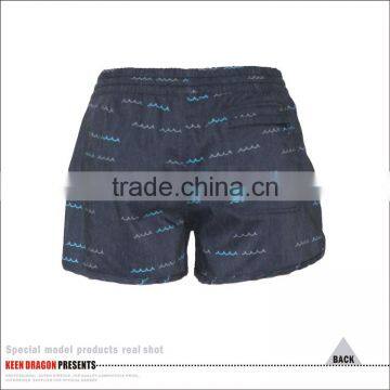 Full Elastic Women's Shorts Sublimation Printing Ladies Surf Shorts