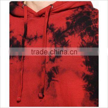 New Fashion Custom Print Design Crystal Red Dye Hoodie Mens With Hoods photo-3
