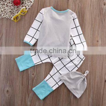 3PCS Set Newborn Baby Clothes Casual Long Sleeve T Shirt Tops + Pants Legging photo-4