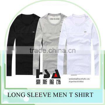 2016 New fashion embroidery Logo Solid Color Custom T Shirts, T Shirt design for men blank 100 cotton made shirt