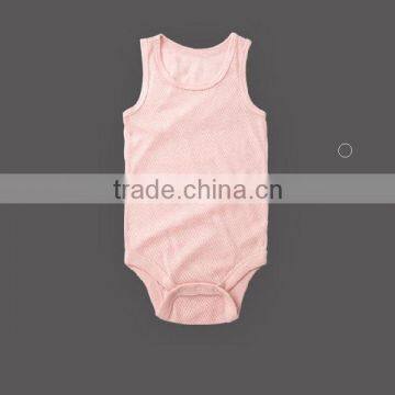 lovely Short sleeves plain baby bodysuit cotton clothing summer romper