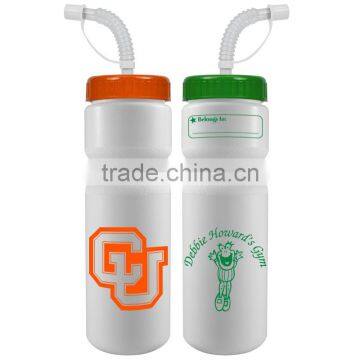 USA Made 20 oz Bike Bottle With Straw Lid - BPA-free, FDA Compliant and Comes With Your Logo photo-2