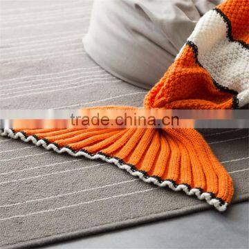 2017 Fashion Style Cute Gift for Girls Air Conditioning Mermaid Knit Blanket photo-4