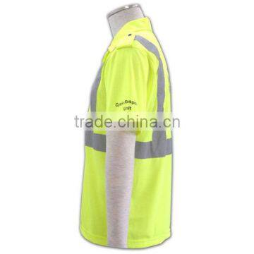 IS09001/BSCI Factory Safety Reflective Work Shirt 100% Cotton Life Polo t Shirt photo-2