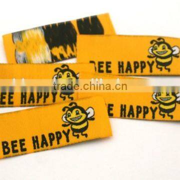 Customized Garment Shoe Labels/woven Labels/main Label/embroidered Tag Straight Cut WSC-001 photo-3