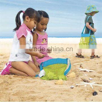 Vogue Mesh Tote Bag Clothes Toys Carry All Sand Away Beach Bag Baby Toy Collection Bag photo-3