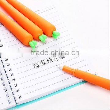 Cute Novel Vegetable Carrot Shape Promotional Gel Pen Gift for Schoold Kids photo-4