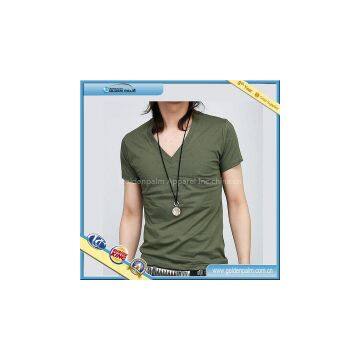 Bulk V neck high quality plain t-shirt