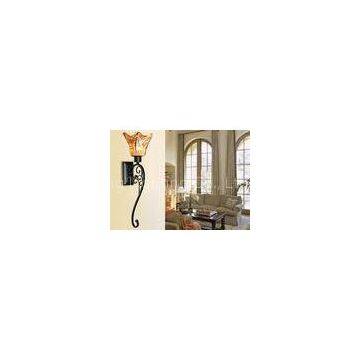 Black Amber Vintage Traditional Style Indoor Wall Lights 38cm Height 100W