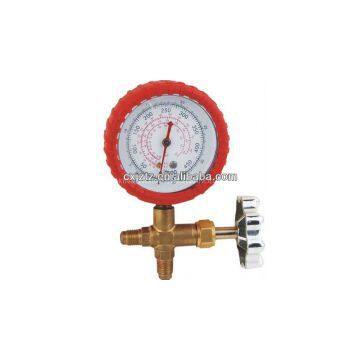 63mm Freon Manometer With Valve For Refrigeration
