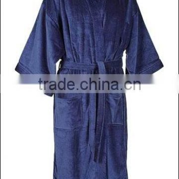 Velour bathrobe