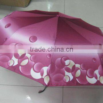 Auto Open and Close 3 Folds Umbrella with High Quality Any Colors