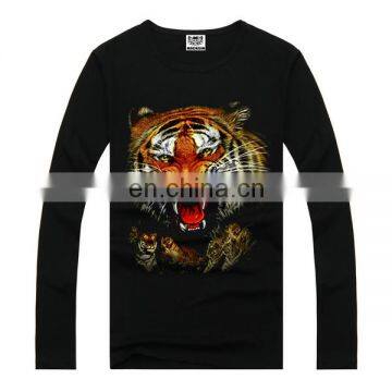 Tiger print bulk t shirt printing,t shirt custom,wholesale printed t shirt