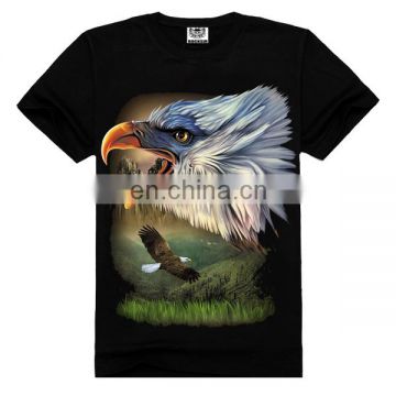 Eagle 100 cotton t shirt,black t-shirt,wholesale t-shirt 3d