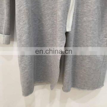 Flannelette Hooded Long Zipper Jogging-top photo-6