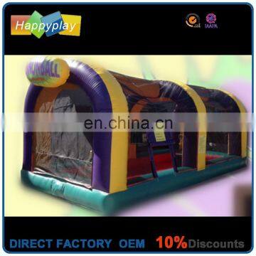 Inflatable shooting gun games playing fence Air Cannonball playing room soft foam balls shooter gun games cannonball games