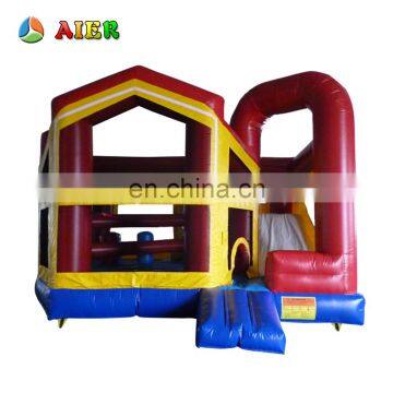 5 In1 Combo Vinyl Inflatable Castle / New Outdoor Playground Inflatable Castle Bouncy Castle