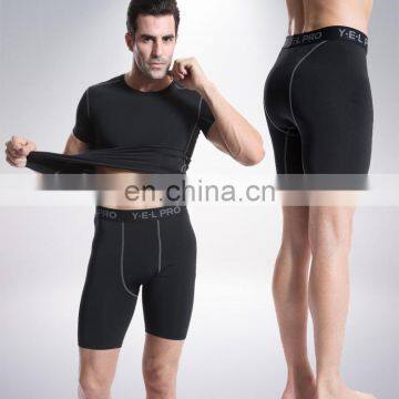 Breathable toningn wear men tight sports fitness training short pants