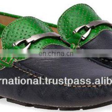 2014 Casual Black Leather Driving Shoes Wholesale - Latest Design