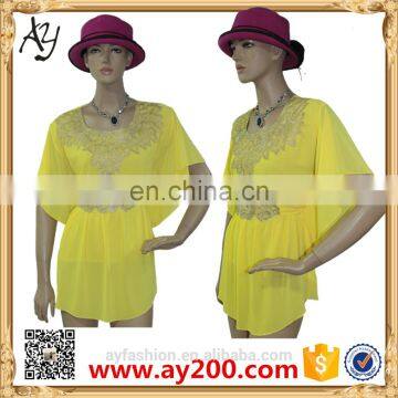 Chiffon Loose Fit Casual Pattern Summer Dress For Woman