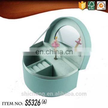 China Factory Semicircle Paper Jewellery Musical Boxes for Wholesale photo-6