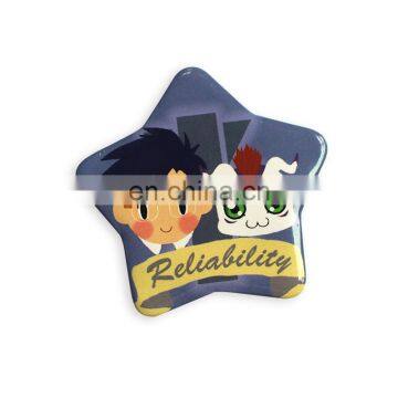 Custom Cheap Heart Shape Printing Metal Custom Tin Badges