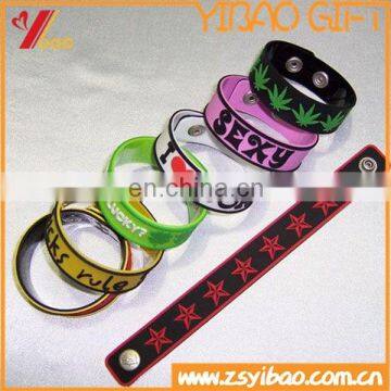 Factory Direct Custom Bulk Cheap Wristband Silicon/Customized Silicone Bracelets eco-Friend