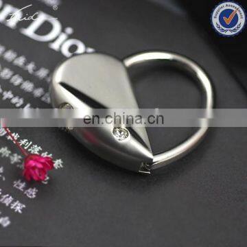 PROMOTIONAL COUPLE CRYSTAL GIFT HEART KEY RING WITH DIAMOND