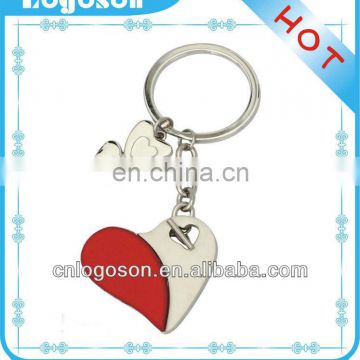 Red Heart Shaped Wedding Gifts Metal Souvenir Love Keychain