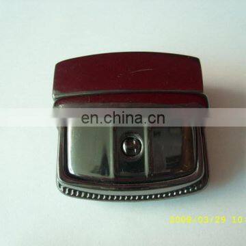 Metal lock for handbag bag push lock