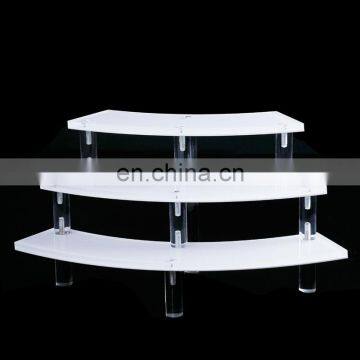 Factory counter step shape acrylic exhibitior jewelry display holder