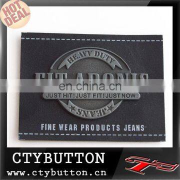 label for fine wear jeans product leather label factory