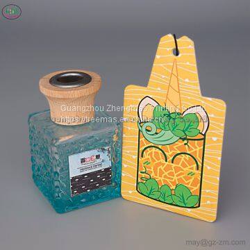 Bottle Style Double-sided Printing Flower Scented Car Air Freshener OEM Air Freshener Hanging for Many Places photo-2